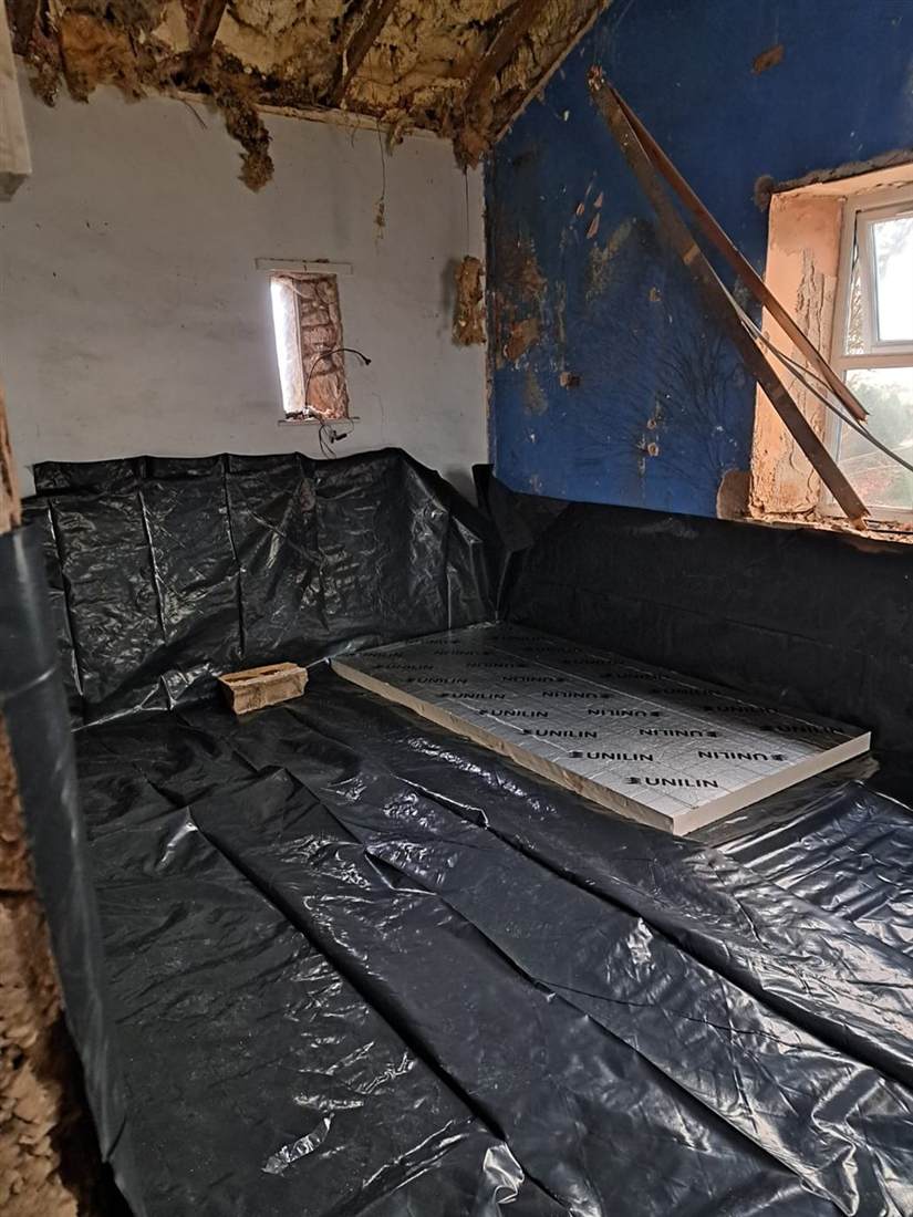 Timber and stone flooring installation in Irish home